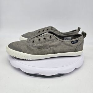 Paul Sperry Shoe Women 9 M Sneakers Gray Slip-on Canvas STS99303